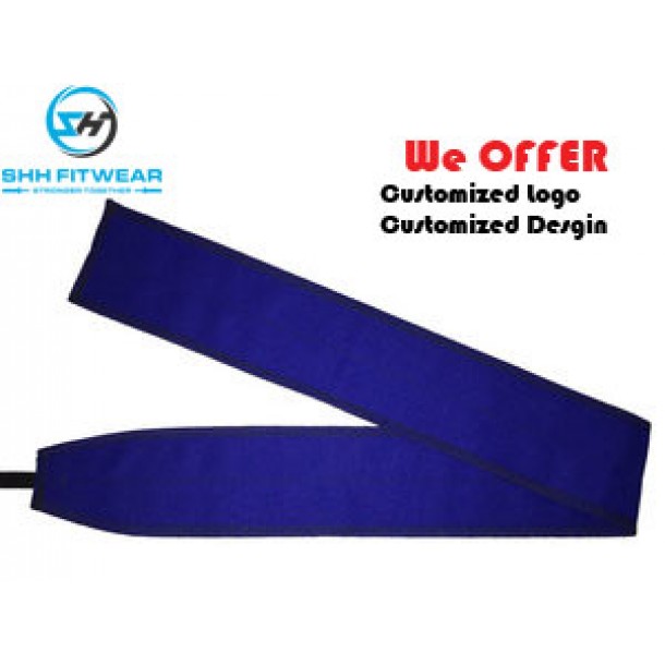 weight lifting wrist wraps blue+-+black W012